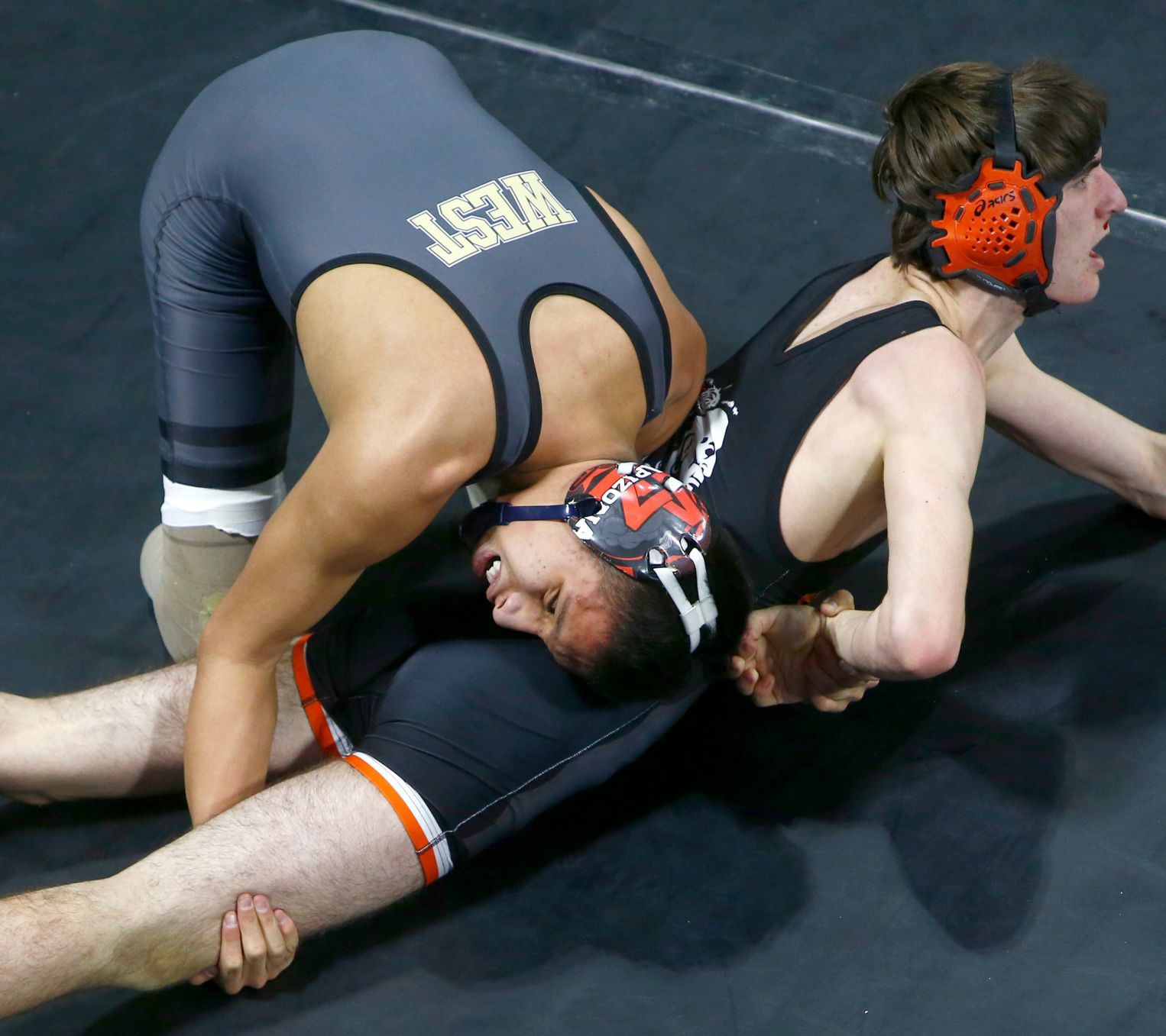 First round of state wrestling